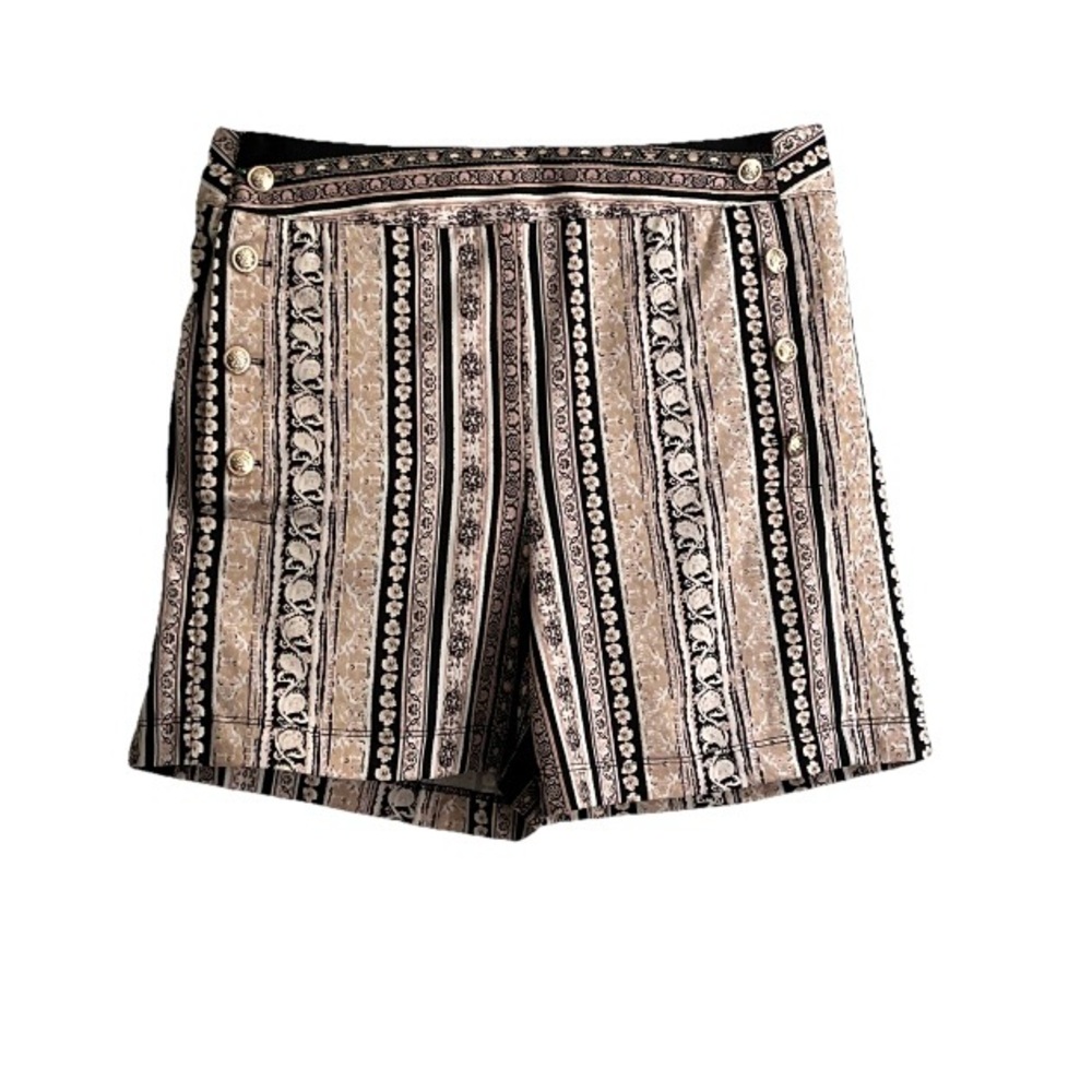 NY Collection High Waist Black and Brown Shorts size M gently used.